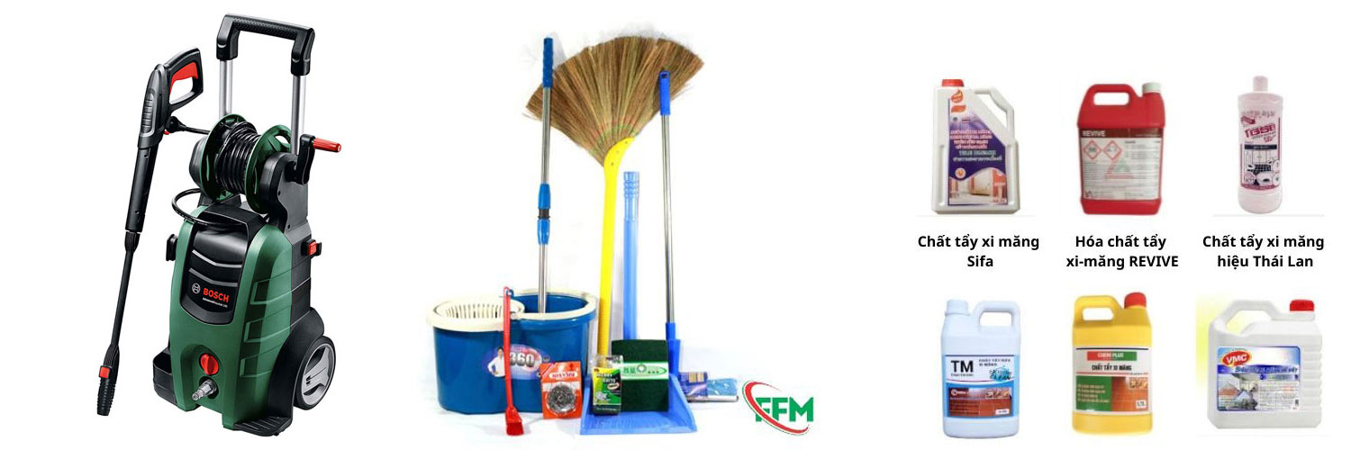 Máy móc, dụng cụ, hoá chất