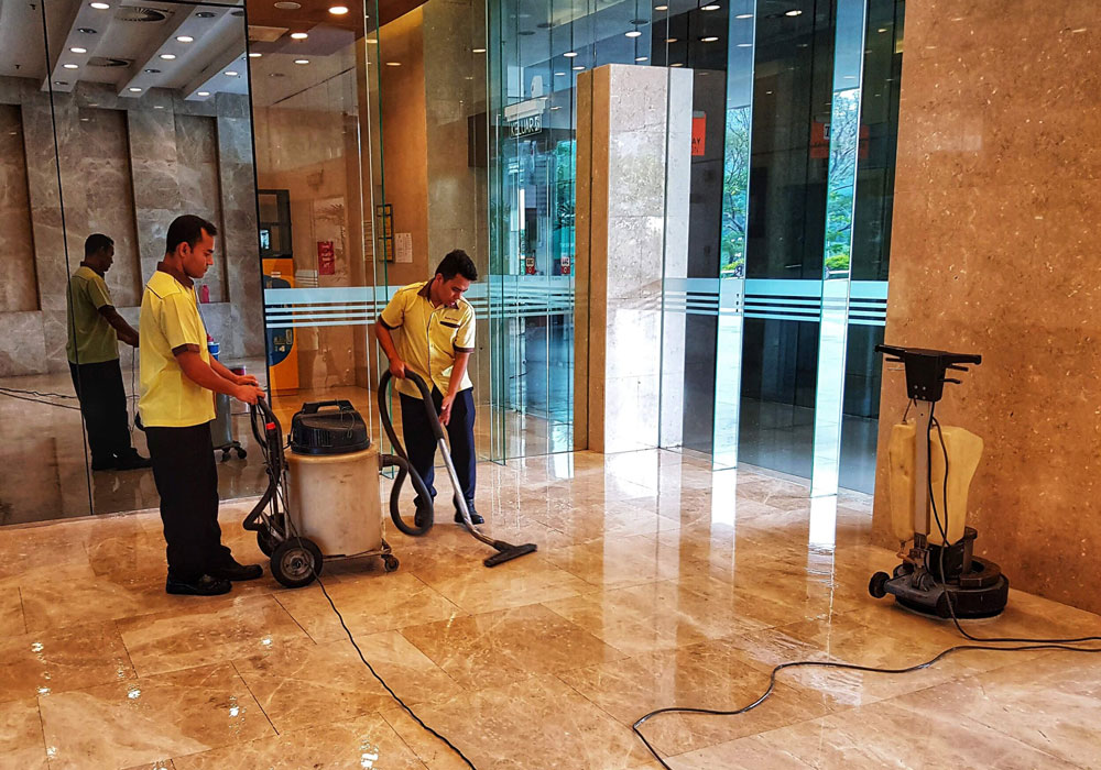 phục hồi & đánh bóng sàn đá Marble