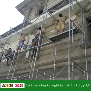 lăn sơn nước công trình xây dựng