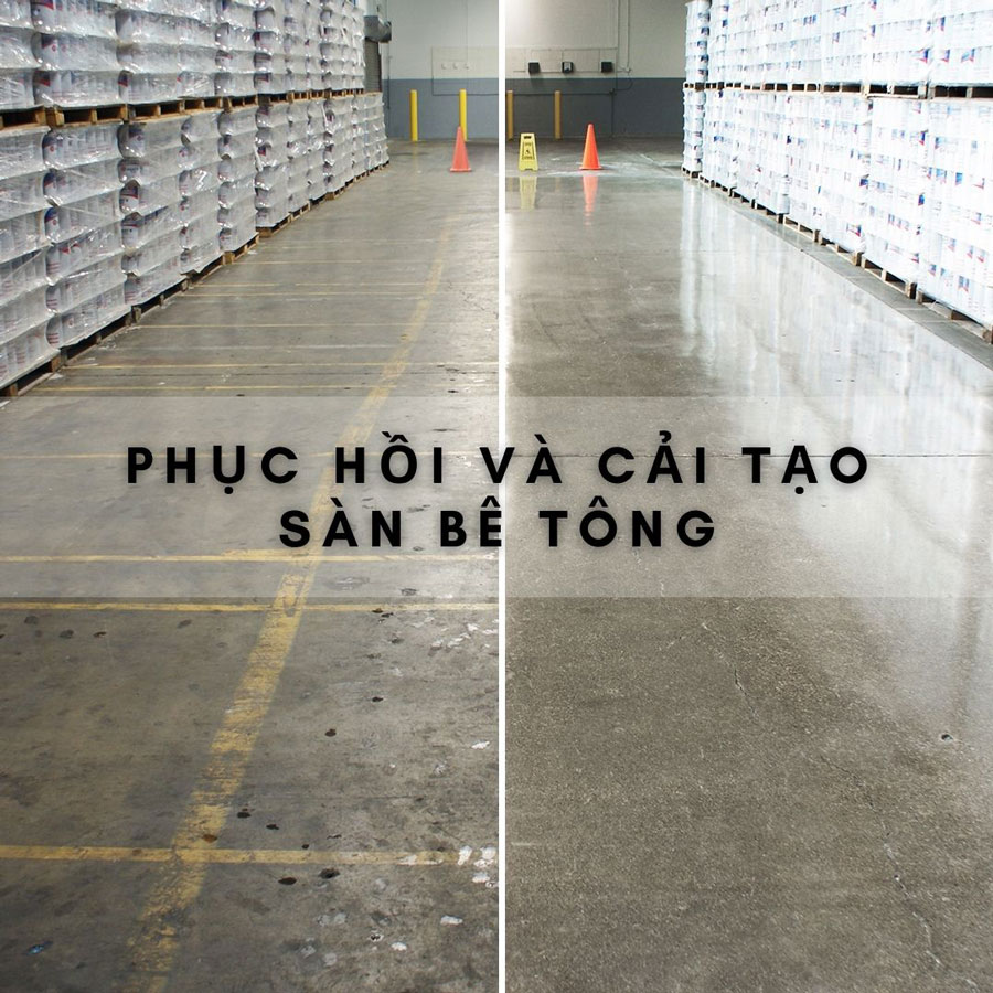đánh bóng sàn bê tông