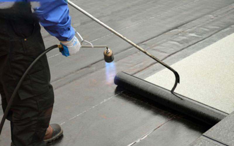 Chống thấm bằng màng khò nóng 3 Màn khò chống nóng